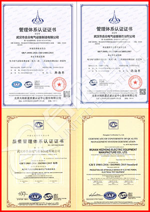 接地線成組電阻測試儀 證書